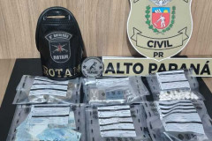 PCPR e PMPR prendem homem em flagrante por tráfico de drogas em Alto Paraná 