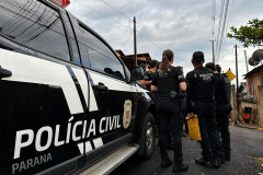 PCPR prende quatro pessoas em operação contra crimes violentos no Sudoeste
