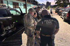 PCPR apreende arma e munições durante operação deflagrada em Guaratuba 