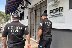PCPR cumpre mandado de prisão em Antonina por falta de pagamento de pensão alimentícia