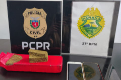 PCPR e PMPR prendem dois irmãos em flagrante por tráfico de drogas em São Mateus do Sul