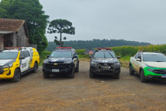 PCPR e PMPR prendem homem por posse ilegal de arma de fogo e contrabando em São Mateus do Sul