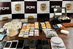 PCPR prende 9 pessoas e apreende 2,1 mil porções de drogas em operação contra o tráfico em Curitiba e na RMC