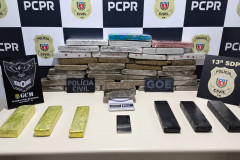 PCPR e GCM apreendem 40 quilos de drogas e prendem homem em flagrante em Ponta Grossa