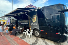 PCPR e PMPR reforçam atendimento no Litoral com módulos móveis durante o Verão Maior Paraná