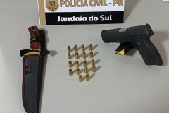 PCPR prende homem e apreende arma de fogo e munições em Apucarana