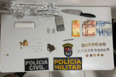 PCPR e PMPR prendem três pessoas em flagrante por tráfico de drogas em Tapejara