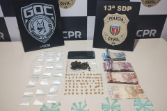 PCPR e Guarda Municipal prendem mulher por tráfico de drogas em Ponta Grossa