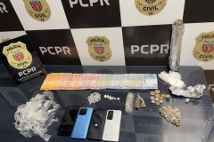 PCPR e PMPR prendem casal e apreendem drogas e aves silvestres em Pérola 