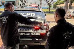 PCPR e PMPR prendem casal investigado por roubo ocorrido em Mamborê 