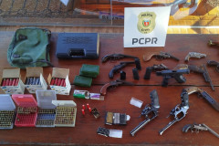 PCPR apreende 27 armas de fogo durante operação em Arapongas