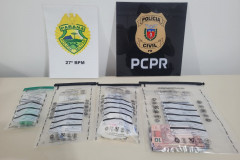 PCPR e PMPR prendem homem por tráfico de drogas em São Mateus do Sul