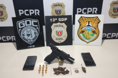 PCPR e GCM prende casal por tráfico de drogas e associação ao tráfico de drogas em Ponta Grossa