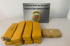 PCPR prende homem em flagrante por tráfico de drogas e apreende entorpecentes em Santo Antônio da Platina