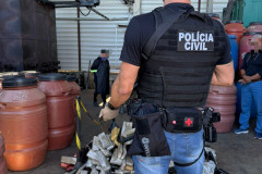 PCPR realiza incineração de 639 quilos de drogas entorpecentes em Palmeira