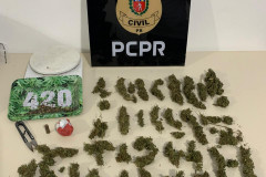 PCPR prende homem por tráfico de drogas no bairro Usina Velha, em São Mateus do Sul