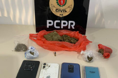PCPR prende homem por tráfico de drogas em Vila Amaral, em São Mateus do Sul