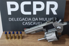 PCPR apreende duas armas de fogo durante cumprimentos de mandados em Cascavel 