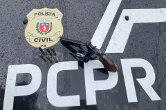 PCPR prende homem por posse irregular de arma de fogo em Santa Tereza do Oeste