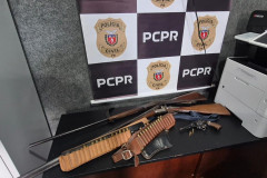 PCPR prende homem e apreende três armas de fogo em Jacarezinho 