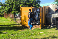 PCPR realiza operação contra furto de fios e ligações clandestinas no Cajuru e prende seis pessoas