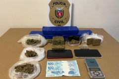 PCPR prende cinco pessoas durante operação contra tráfico de drogas em Umuarama