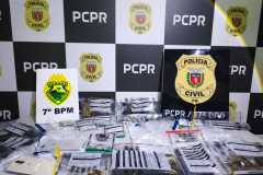 PCPR, PMPR e Força Nacional prende, quatro pessoas por tráfico de drogas em Mariluz