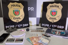PCPR prende três pessoas e apreende drogas durante ações em Cruzeiro do Oeste