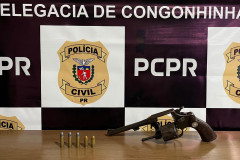 PCPR e PMPR prendem homem e apreendem arma de fogo durante operação em Congonhinhas