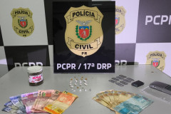 PCPR prende dois homens durante ação contra o tráfico de drogas em Cruzeiro do Oeste 