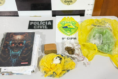 PCPR e PMPR prendem mulher por tráfico de drogas durante cumprimento de mandado em Irati