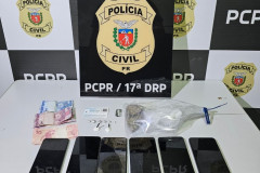 PCPR e PMPR prendem homem por tráfico de drogas e apreendem entorpecentes em Tuneiras do Oeste