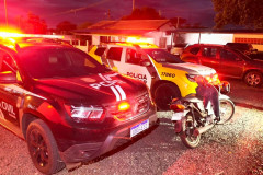 PCPR e PMPR recuperam motocicleta furtada em Umuarama
