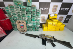 PCPR intercepta carga de drogas e arsenal de armas avaliadas em R$ 22 milhões em Campo Largo