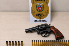 PCPR apreende adolescente com arma de fogo e munições em Umuarama