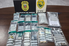 PCPR prende três pessoas por tráfico de drogas em Barra do Jacaré e Andirá