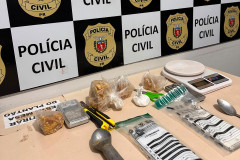 PCPR prende um casal em flagrante por tráfico de drogas em Paranavaí