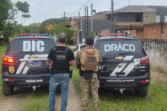 PCPR e PCSC prendem três pessoas investigadas por roubo a joalheria em Santa Catarina