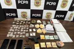 PCPR prende homem por tráfico de drogas e apreende dois adolescentes em Fazenda Rio Grande