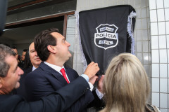 O governador Carlos Massa Ratinho Junior inaugura nesta ter&ccedil;a-feira (19), a nova sede da Delegacia da Mulher e do Adolescente de S&atilde;o Jos&eacute; dos Pinhais, na Regi&atilde;o Metropolitana de Curitiba. Curitiba, 19/02/2019 - Foto: Geraldo Bubniak/ANPr