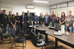 Delegado-geral da PCPR reúne-se com representantes da Força Nacional