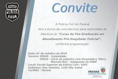 PCPR inicia curso de pós-graduação em Atendimento Pré-Hospitalar Policial