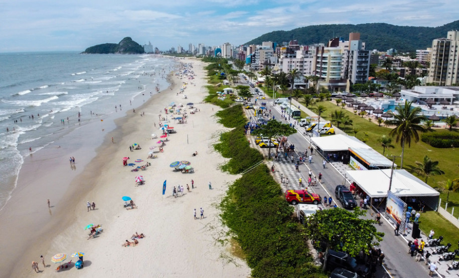 Vista aérea da praia de Matinhos
