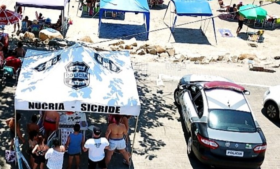 Ponto de orientação da PCPR no litoral paranaense