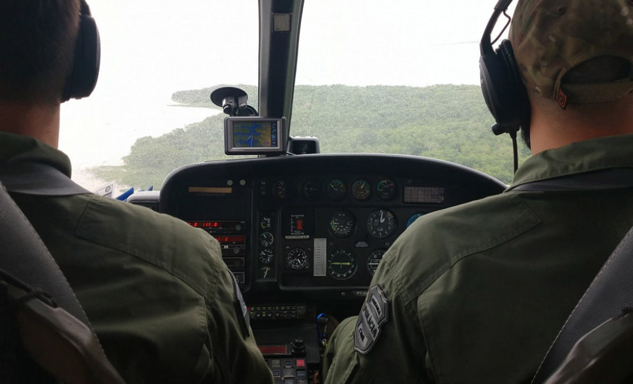 Polícia Civil do Paraná em operações aéreas na Costa Oeste