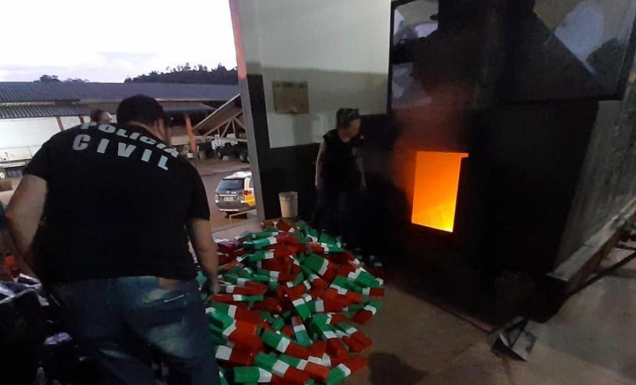 Incineração de entorpecentes