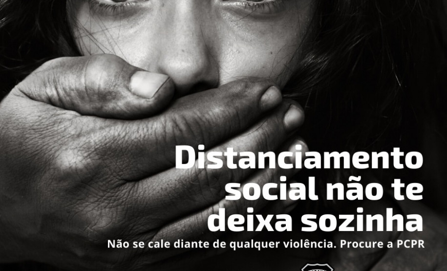 Ilustração com mensagem da polícia civil sobre o coronavírus