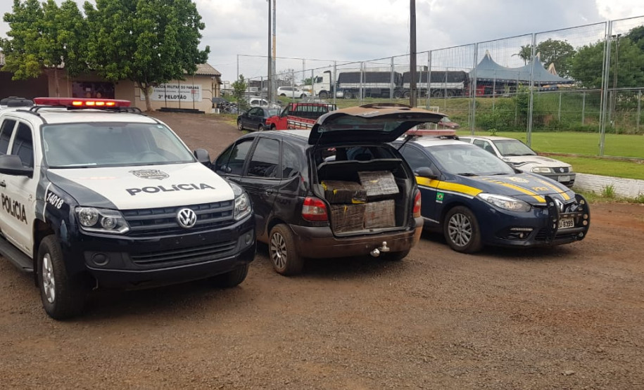 PCPR e PRF apreendem cerca de 240 quilos de maconha em Lindoeste