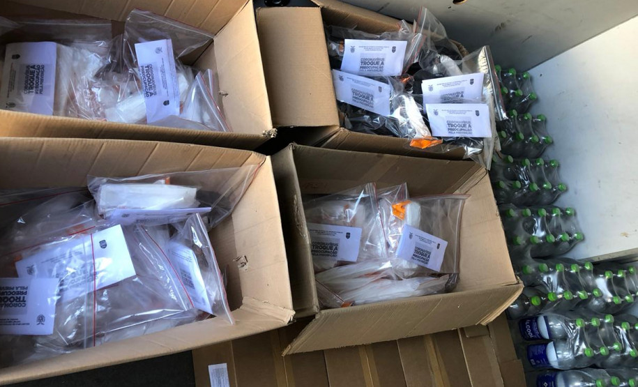 Produtos distribuídos pela polícia civil
