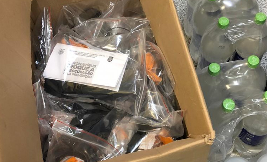 Produtos distribuídos pela polícia civil